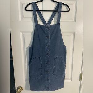 American Eagle blue overall dress